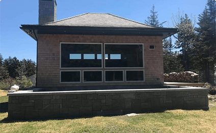 natural cedar shingle roofing installation in the islands maine
